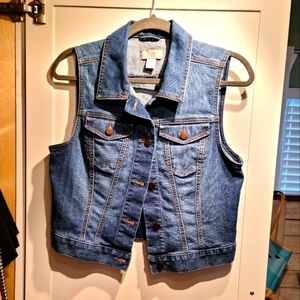 Loft denim vest